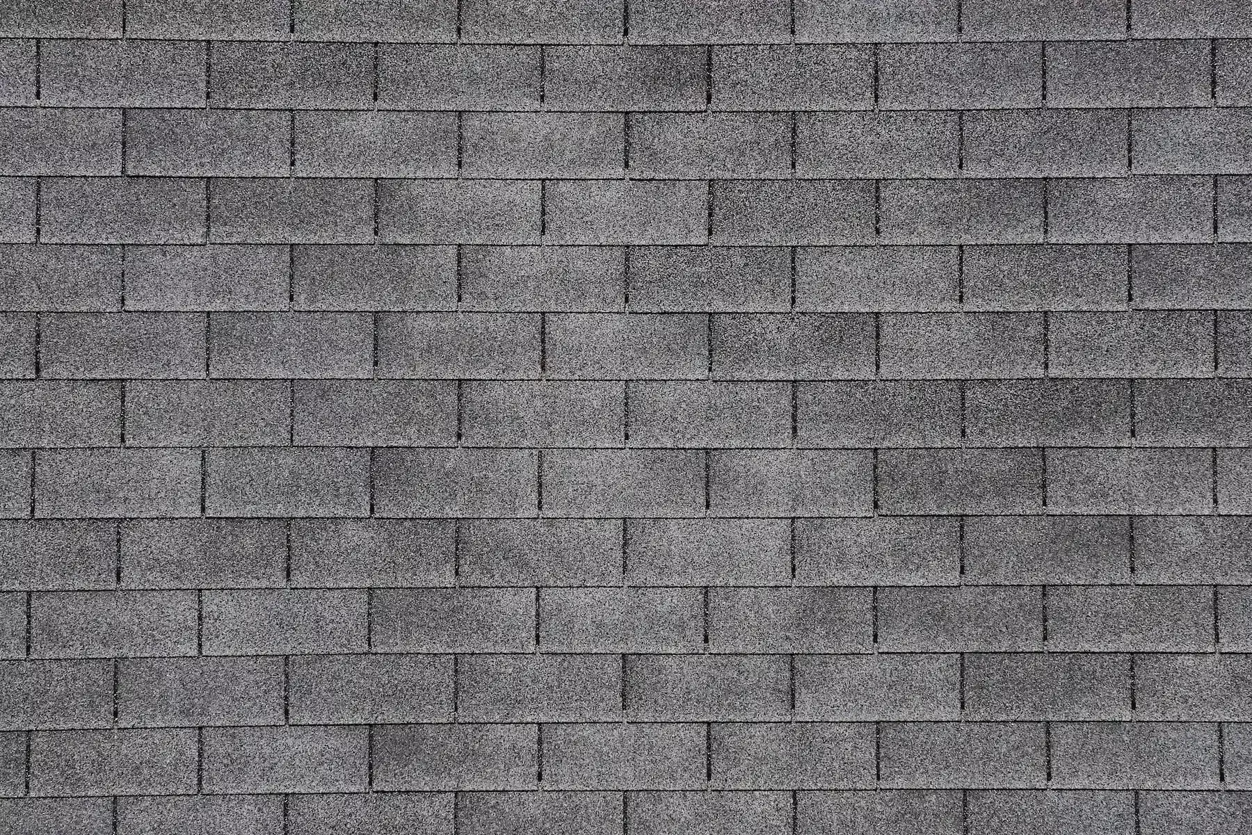 flat image of shingle roof up close